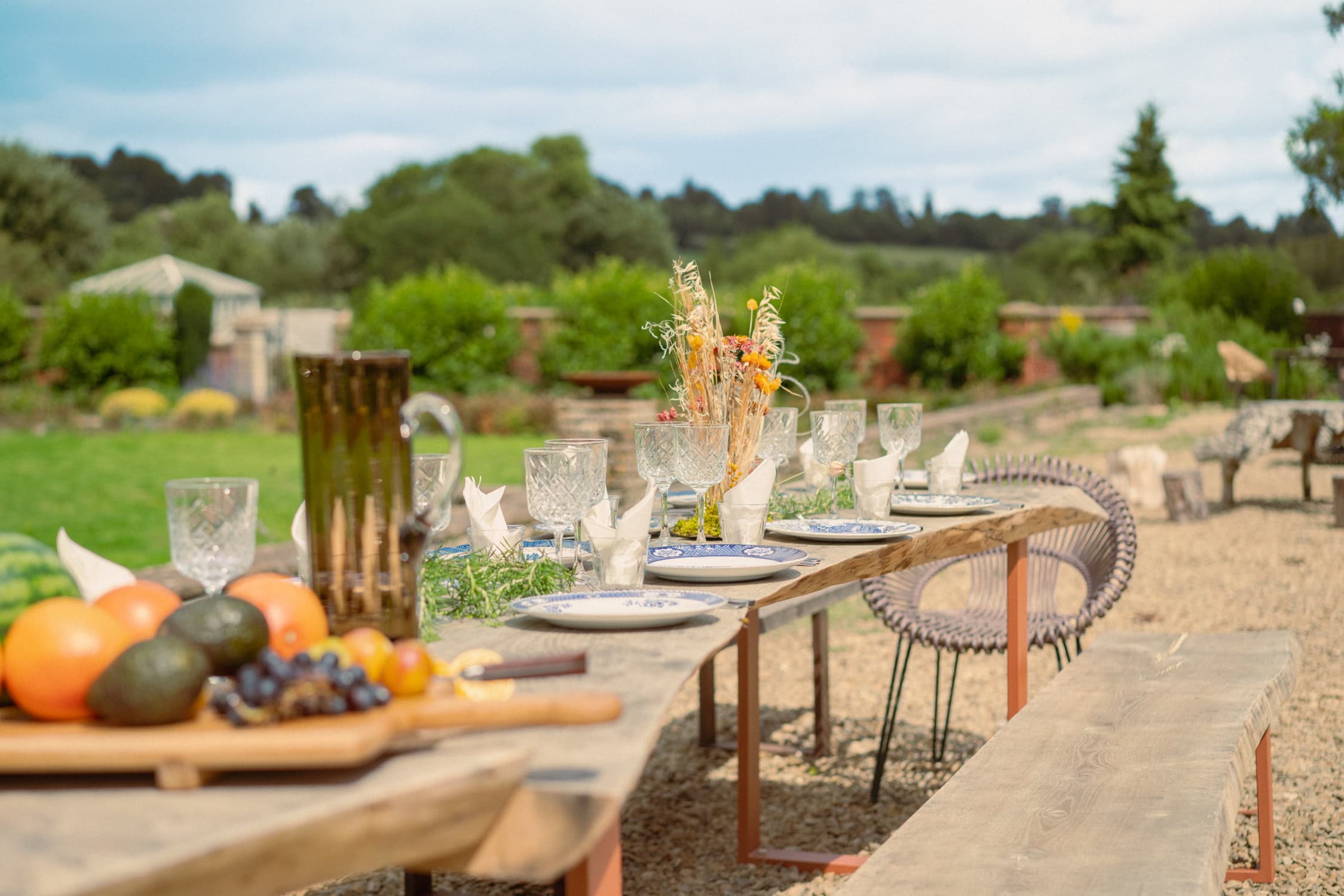 Private dining in the grounds